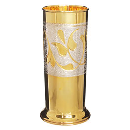 Серебряный ваза-стакан «Сияние» с позолотой
