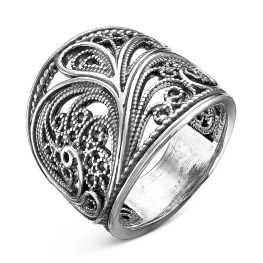 Серебряное кольцо «Чудо» без вставок