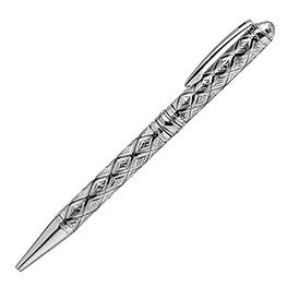 Серебряная ручка «Ромбы»