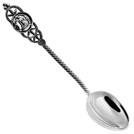 Серебряная ложка со Знаком зодиака «Дева»