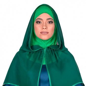 Быстронадеваемый хиджаб "Малахит"