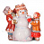 Статуэтка "Дети лепят снеговика"