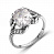 Серебряное кольцо «Ретро» с фианитом