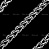 Серебряная мужская цепь "Лисий хвост"