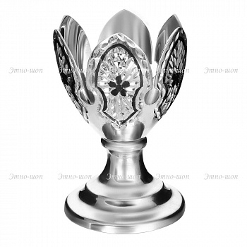 Серебряная подставка для яйца «Цветок»