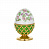 Серебряная шкатулка-яйцо «Вьюнок в корзине»