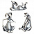 Набор серебряных фигурок «Собачки»