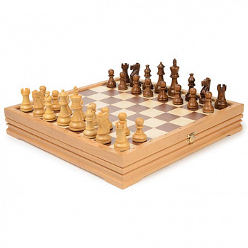 Шахматы и шашки из дерева