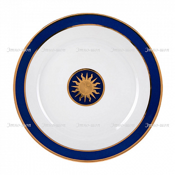 Фарфоровая тарелка форма Европейская-2 рисунок «Звезды Москвы»