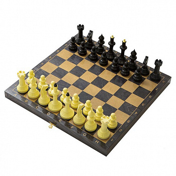 Шахматы с деревянной черной доской «Айвенго»