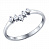 Серебряное кольцо «Счастье» с фианитами