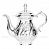 Серебряный заварочный чайник «Алмазный»
