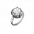 Серебряное кольцо «Прелесть» с фианитом