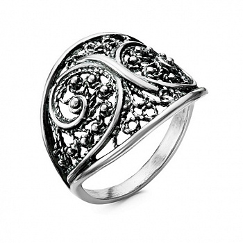 Серебряное кольцо «Винтаж» без вставок