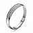 Серебряное кольцо «Фианитовая тропинка»