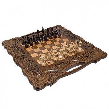 Резные нарды и шахматы «Антемион»