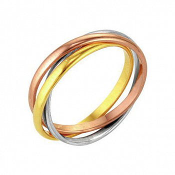 Серебряное кольцо «Дымка» с позолотой