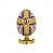 Серебряная шкатулка-яйцо с позолотой «Христос воскрес»