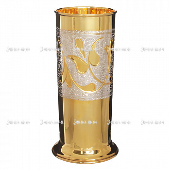 Серебряный ваза-стакан «Сияние» с позолотой
