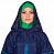 Быстронадеваемый хиджаб "Сапфир"