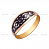 Серебряное кольцо с позолотой «Цветок»