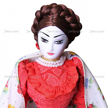 Кукла коллекционная в женском казачьем наряде