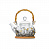 Хрустальный чайник «Ромашка» с серебряным декором