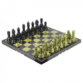 Шахматы из змеевика «Эксклюзивные»