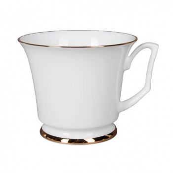 Фарфоровая кофейная чашка «Золотая лента»  форма «Юлия»