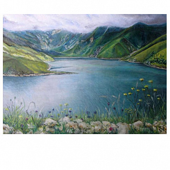 Картина "Чечня, озеро Кезеной-Ам" - 2