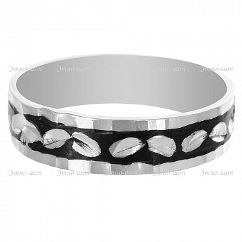 Серебряное кольцо «Лепестки»