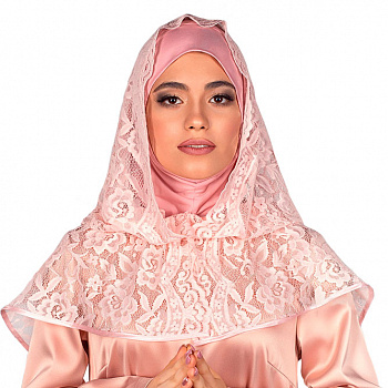 Быстронадеваемый хиджаб "Гладиолус"
