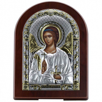 Икона с напылением серебра «Ангел Хранитель»